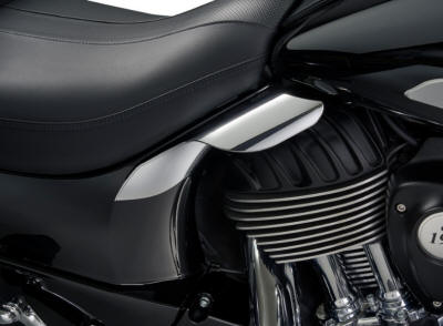 Indian Saddle Shield Heat Deflector Ciro installed 16001